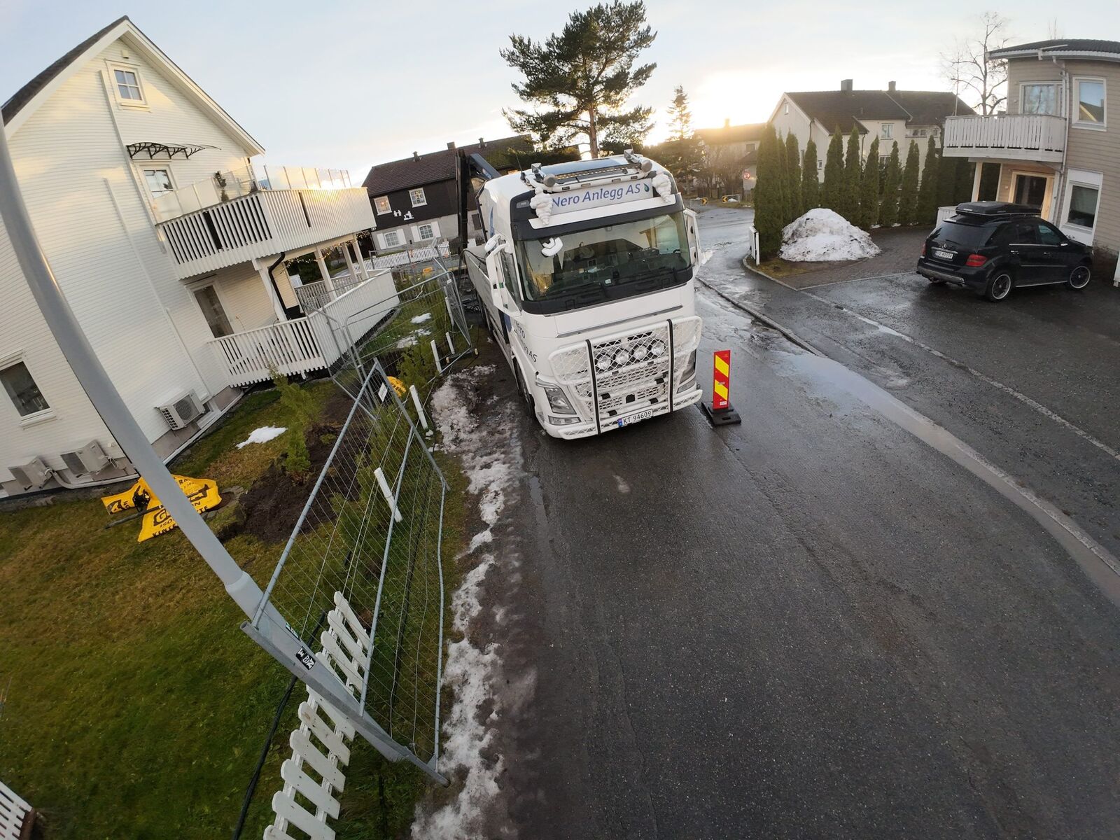 Anleggsområde sikret i Halsenvegen